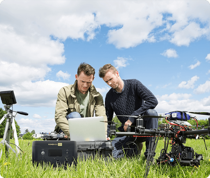 500W power station with aerophotography